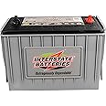 Interstate Batteries Heavy Duty Marine Deep Cycle Battery 12V 100Ah 925CCA (31-AGM7) Pure Matrix Power Commercial AGM Cranking Replacement (Group Size 31) GEM Cars, Yachts, Extra Fuel Tank Trucks
