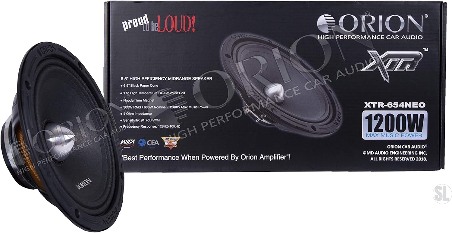 Orion HCCA1054N 10" 550W RMS Neodymium Midrange Speakers (Single - View #3