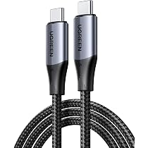 DeleyCON Cavo USB-C 1m 240W PD 3.1 – 10 Gbps (USB 3.2 Gen2) Per Ricarica Veloce E Dati 4K@60Hz, IPhone 17/16/15, Galaxy S26/S25, MacBook, PS5 E SSD