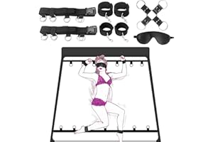 Bed Bondage Restraints Kit Sex Toys,BDSM Sex Handcuffs Bed Restraint Straps for Couples, Under Bed Sex Bondage Romance Straps