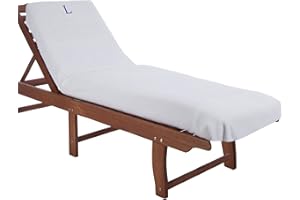 SUPERIOR Lounge Personalized Monogrammed, Thick, Super Soft, Plush and Highly Absorbent Cotton Terry Towel Chair Cover White, 1 PC, Letter L