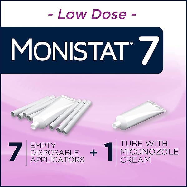 MONISTAT 7 DAY YEAST INFECTION TREATMENT FOR WOMEN, 7 MICONAZOLE CREAM APPLICATIONS WITH 7 DISPOSABLE APPLICATORS, 2 PACK