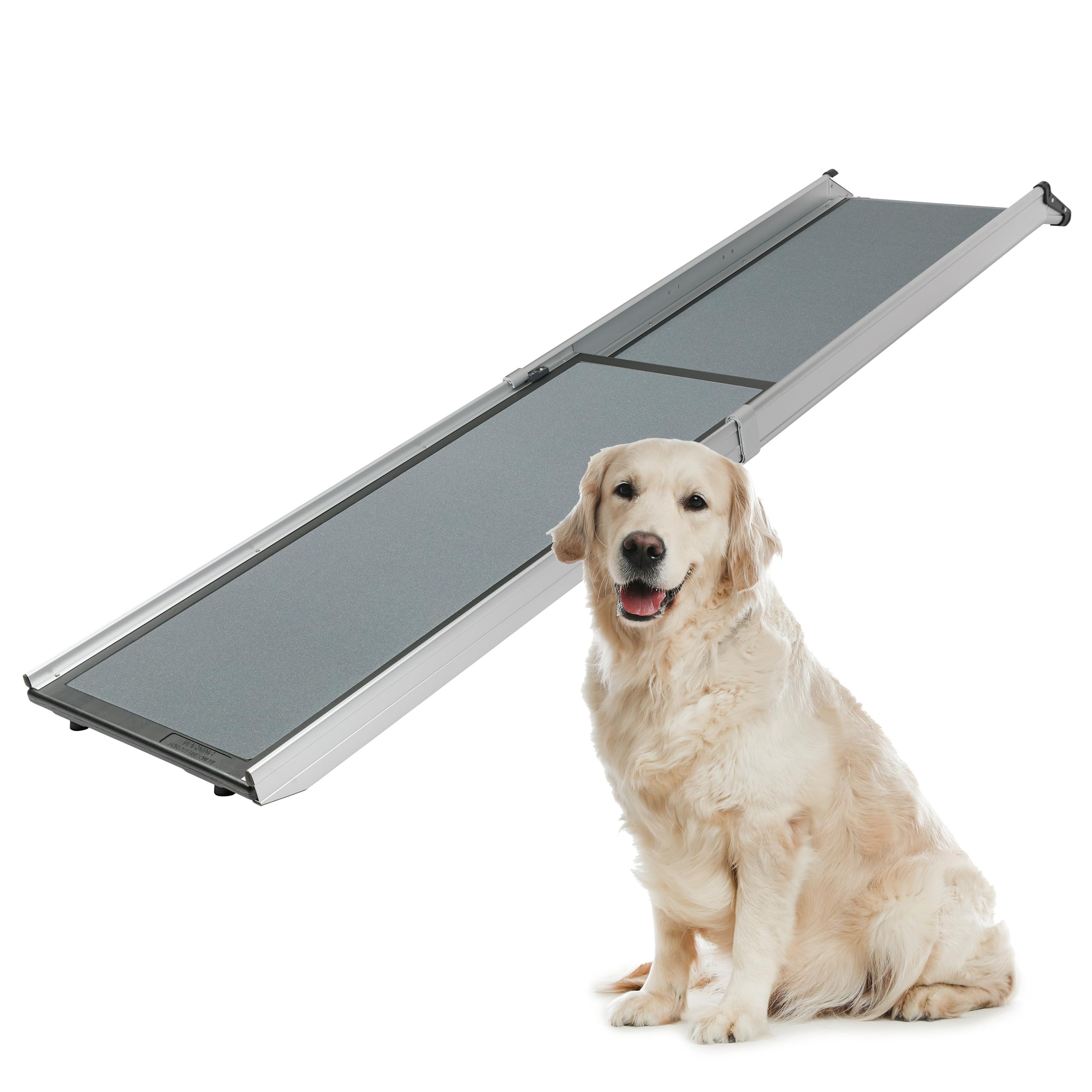 Photo 1 of PetSafe Happy Ride Compact Telescoping Dog Ramp - Portable Pet Ramp for Cars, Trucks & SUVs with Adjustable Sizing - Non-Slip Design - Lightweight Pet Mobility Assistance - Extra Long
