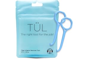 NCASE TÜL | Only Invisalign Remover Tool Made in the USA | Lifetime Replacements | Ortho Recommended Aligner Remover Tool & Retainer Remover Tool | Blue 2 Pack | Top Invisalign Accessories