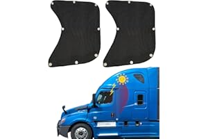 MEAKEIZE Semi Truck Side Window Sun Shade for Freightliner Volvo VNL International Trucks RV | Semi Truck Accessories, Sunshade UV Protection, Keep Interior Cool