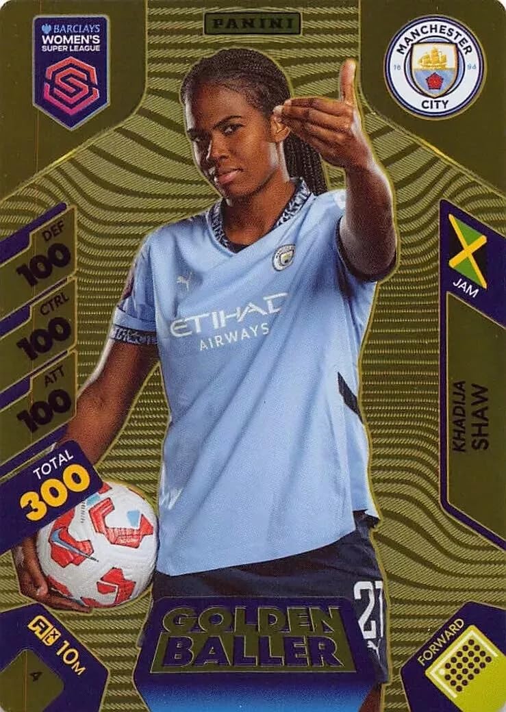 Panini Women's Super League 2025 Khadija Shaw Golden Baller Trading Card