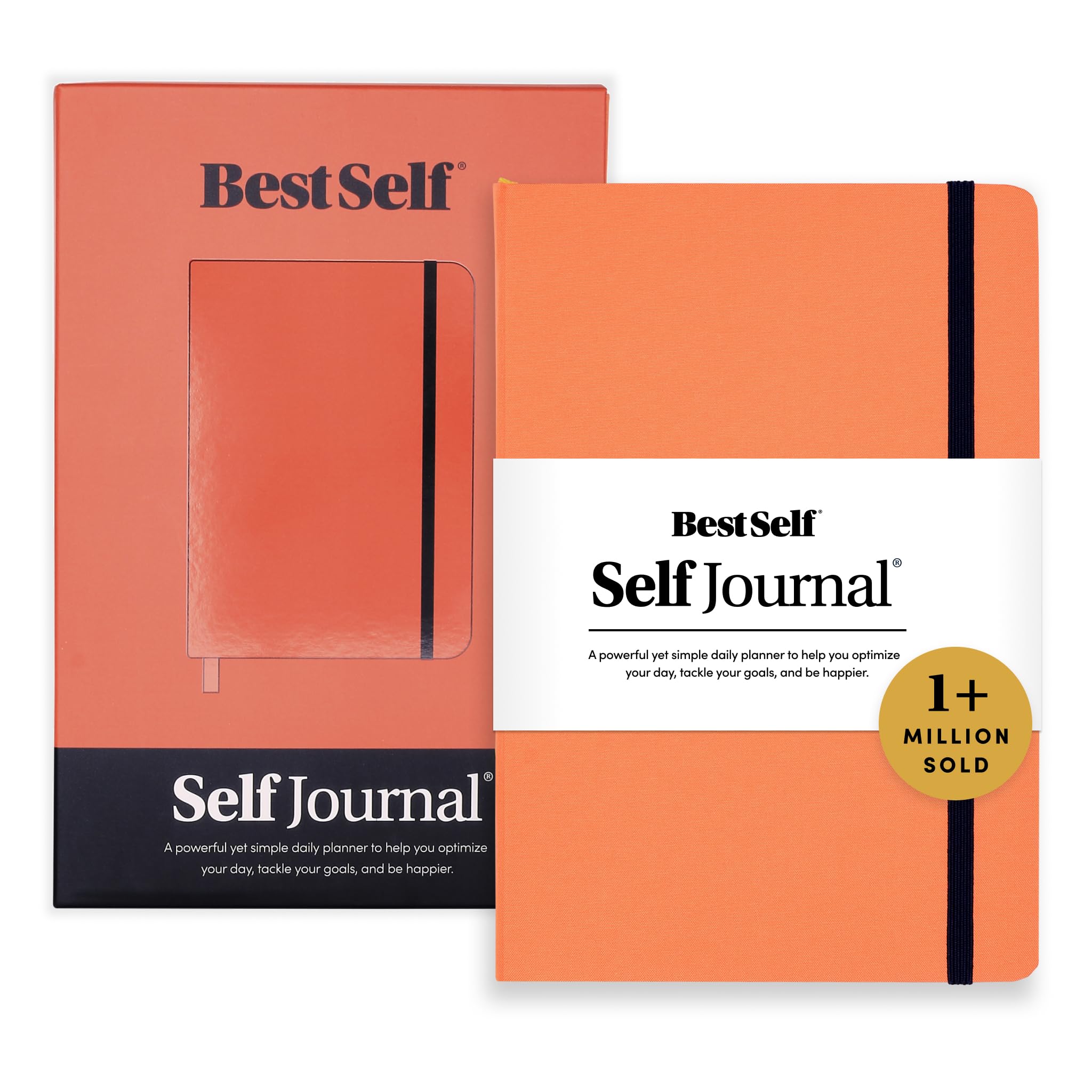 Self Journal by BestSelf — Undated 13-Week Planning, Productivity and Positivity System for Max Achievement and Goal Success — Habits, Goals, Self Care, Daily, Weekly and Gratitude Journal (Coral)