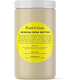 Plant Guru Raw African Shea Butter 32 oz. / 2 lbs. Jar Bulk 100% Pure Natural Unrefined IVORY - Ideal Moisturizer For Dry Skin, Body, Face And Hair Growth. Great For DIY Soap and Lip balm Making.