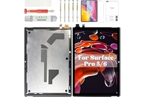 BEXUPULL for Microsoft Surface Pro 5 Screen Replacement 1796 for Surface Pro 6 LCD Digitizer Repair Kits for Microsoft Surface Pro 5/6 LP123WQ1 Touch Screen Display Replacement Assembly 12.3" Black