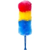 Kitchen + Home 23&rdquo; inch Rainbow Static Duster - Electrostatic Feather Duster Attracts dust Like a Magnet!