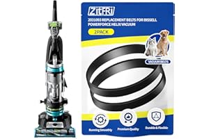 ZITFRI Replacement Belts for Bissell PowerForce Helix (Turbo) Vacuum,Replaces Parts 3031120, 2031093, Fits Models 2191, 2191U, 2190, 1240, 1700, 1701, 2691, 2692, 1797, 12B1, 68C7, 3920 Series 2Pack