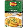 Shan Aaloo Bhaji Recipe and Seasoning Mix 1.76 oz (50g) - Spice Powder for Traditional Spicy Potatoes Curry - Suitable for Vegetarians - Airtight Bag in a Box