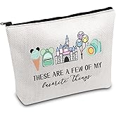 FOTAP Vacation Trip Gift Fairytale Fans Cosmetic Bag Mouse Family Trip Snacks Makeup Bag Mouse Ice Cream Zipper Pouch (F-things Mouse)