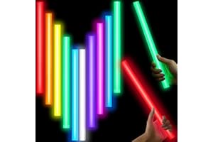 Lewtemi 10 Pcs Large Glow Sticks Christmas Jumbo Sticks Big Glow Stick Giant Light Stick Emergency Light Stick for Camping Accessories, Survival Kit