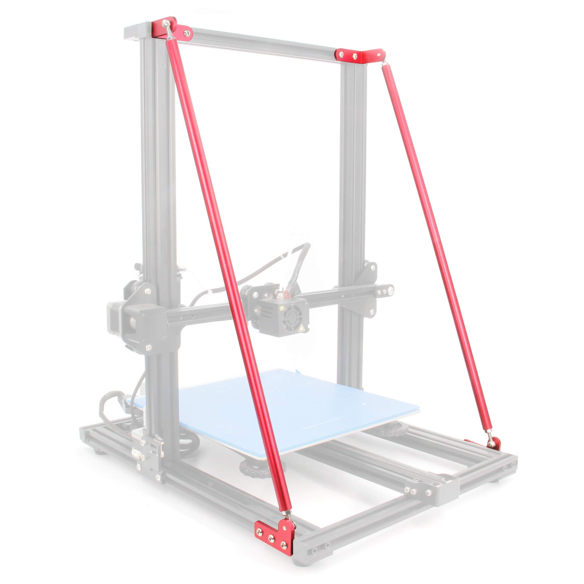 Befenybay Upgrade Supporting Rod Set for Creality 3D Printer CR-10 300 (550mm)