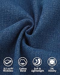 Fuinloth Women's Denim Shorts, Elastic Wasit Mid