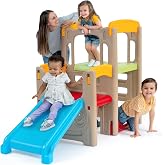 Simplay3 Young Explorers Adventure Climber and Slide - Indoor Outdoor Backyard Playset for Toddlers and Kids