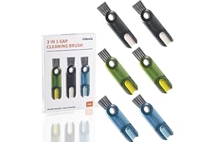 VIDONIO 3 in 1 Cup Lid Gap Cleaning Brush Set, Multifunctional Insulation Bottle Cleaning Tools, Mutipurpose Tiny Silicone Cup Holder Cleaner, Home Kitchen Cleaning Tools