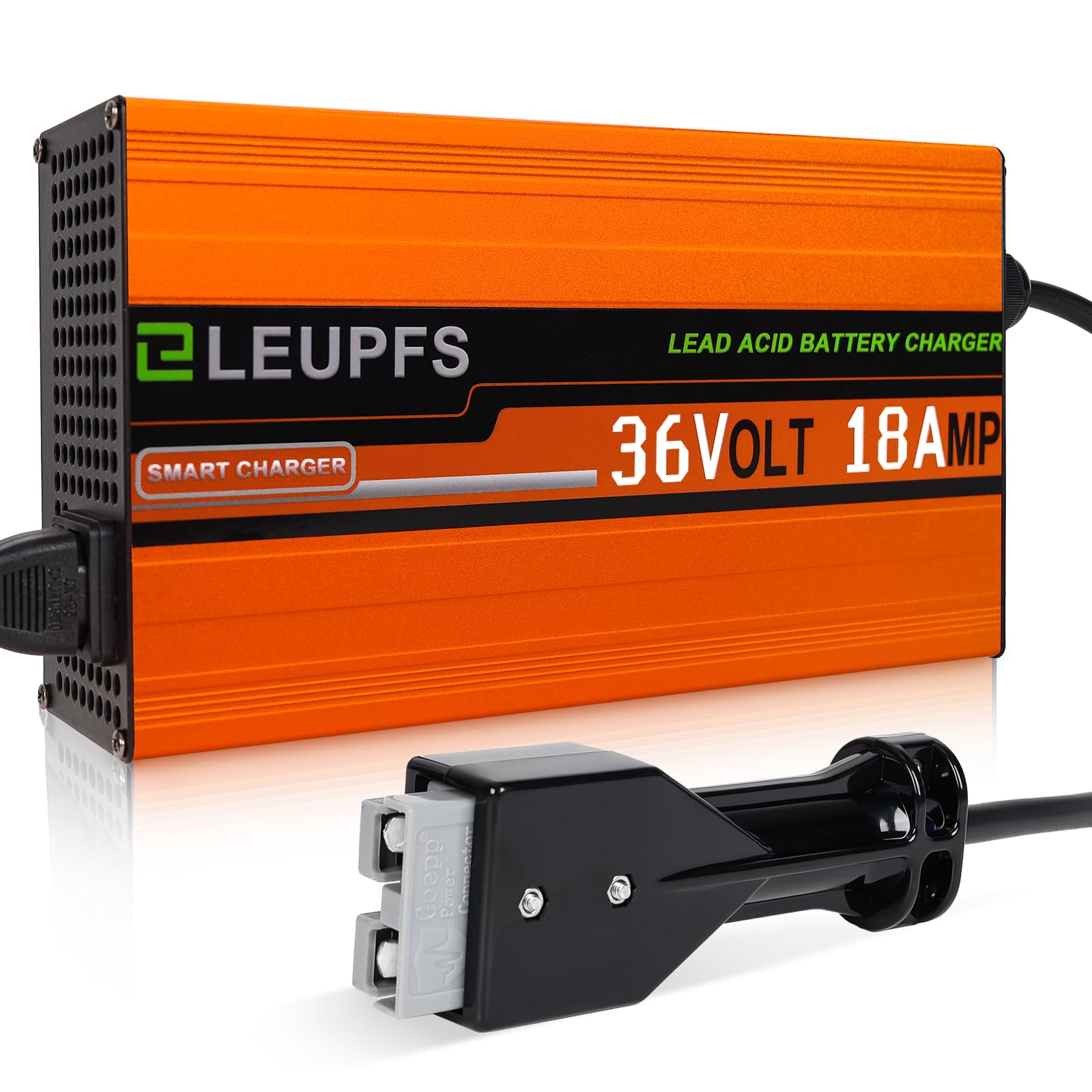 Photo 1 of ?Upgrade? ELEUPFS 18 Amp 36 Volt Golf Cart Battery Charger, Compatible with EZGO Marathon Golf Carts with Anderson SB-50 Plug, 3-Year Warrnaty