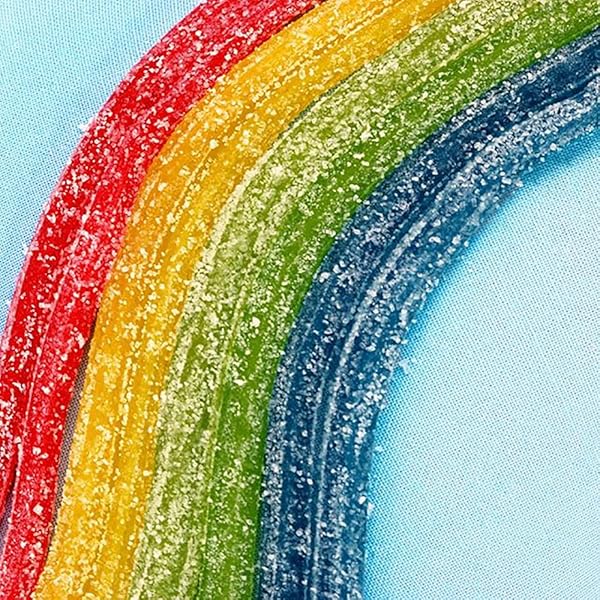 SOUR PUNCH RAINBOW SOUR STRAWS, 2 OUNCE (PACK OF 24)
