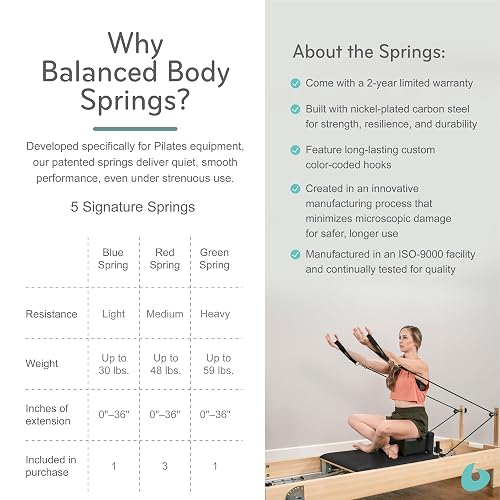 Studio Reformer with Revo Footbar, Balanced Body Pilates Reformer Machine | Studio-grade Pilates equipment built for home gym or professional studio use.