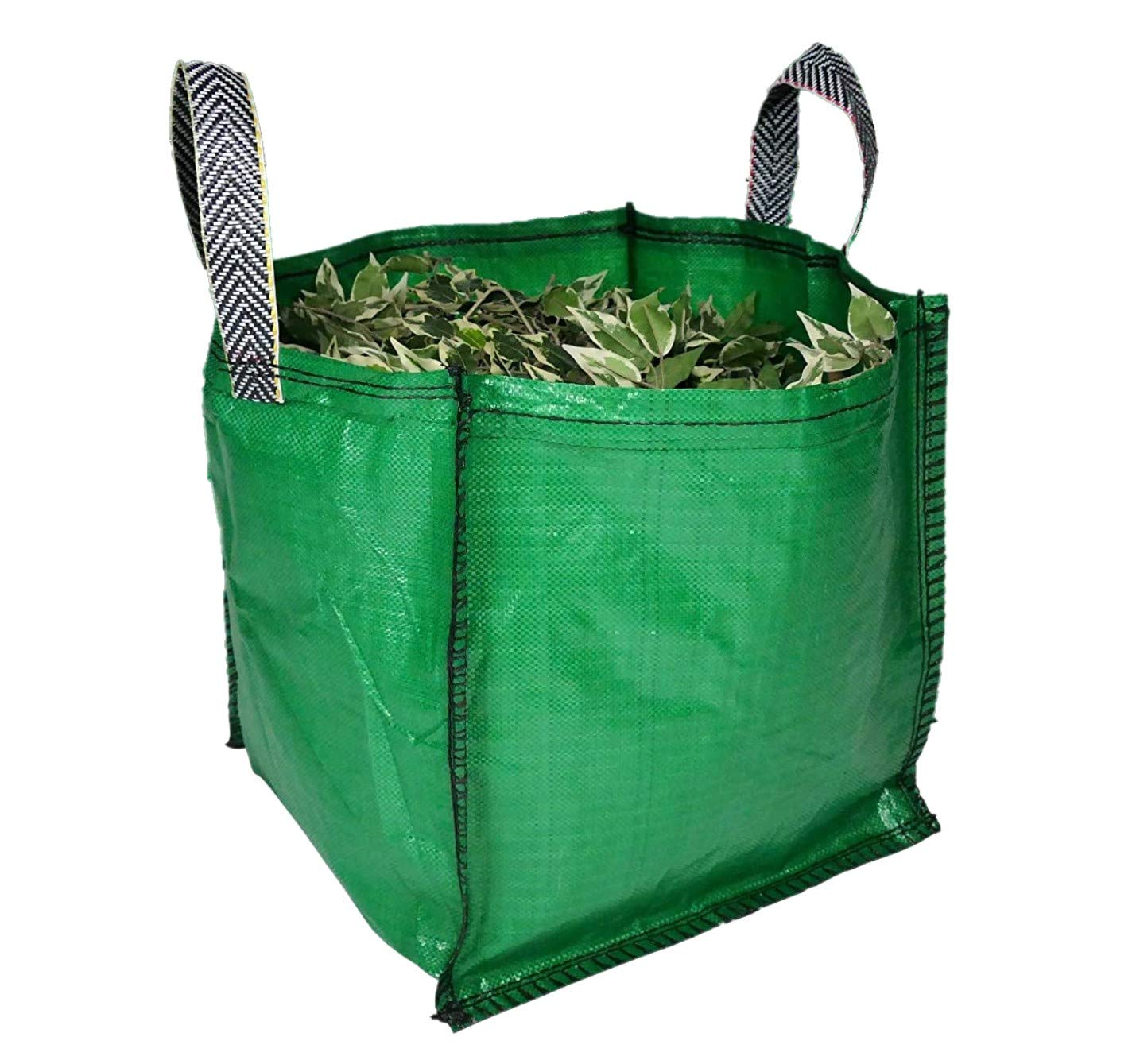 sackmaker Garden Waste Bags - 90 Litre - 1 to 5 Sacks - PREMIUM GRADE - Industrial Fabric and Handles - Heavy Duty Garden/Green Waste Sacks (1 Pack, Green)