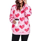 Century Star Womens Fuzzy Hoodies Pullover Sport Hoodie Cozy Oversized Pockets Hooded Sweatshirt Athletic Fleece Hoodies