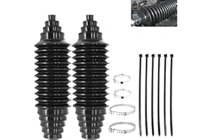 YYTQP Car Rack and Pinion Boot Steering Rack Boot Tool Kit, Dustproof Silicone Inner Tie Rod Boot Set with Cable Ties Locking Clamps, Auto Inner Tie Rod Boot Accessories