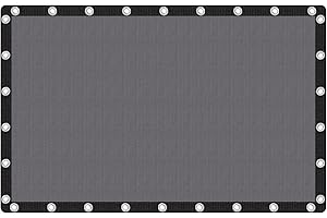 VICLLAX 90% Shade Fabric Sun Shade Cloth Privacy Screen with Reinforced Grommets for Outdoor Patio Garden Pergola Cover Canopy 10x16 FT, Dark Grey