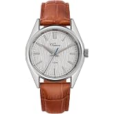 TACTICAL FROG Chameri Men's Watches VH31 Quartz Movement - Dress Watches for Men Casual Leather Band Minimalist and Classic Style Watches