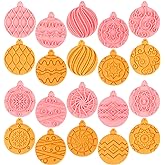 Orapink Christmas Cookie Cutter-10 Pieces Plastic Christmas Cookie Cutters and Stamps-Xmas Element Cookie Stamps,Light Bulb Shaped Biscuit Cutter Set.