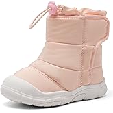 MORENDL Toddler Winter Snow Boots 0-4 Years Boy & Girl Warm Fur Walking Shoes Baby Booties