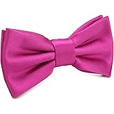fortunatever Boys Solid Pre-tied Bow Ties,Adjustable Tuxedo Bowtie For Boy With Multiple Colors (11''-18'')