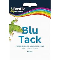 1 x Bostik Blu Tack Mastic Adhesive Putty Non Toxic White 60g 801127