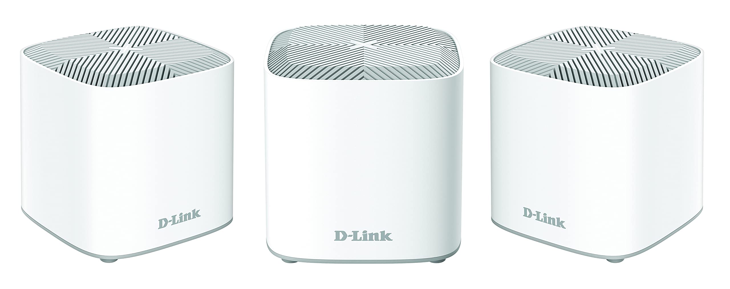 D-Link COVR-X1863 COVR AX1800 Whole Home Mesh Wi-Fi 6 System (3-Pack), up to 600 sqm, 2 Gigabit Ports, MU-MIMO, WPA3, Parental Controls. Works with existing router and Alexa/Gooogle Assistant.