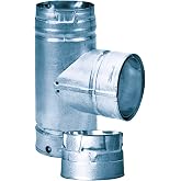 M&amp;G DuraVent. TRVAL67893 DURAVENT 3PVL-TR 3" Pellet Vent Clean Tee | Pellet Vent Pipes, Vent Tees, Cleanout Tees, Galvanized Steel Fittings, DuraVent PelletVent 3 in, Galvanized Steel