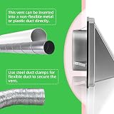 150mm 6 Inch Stainless Steel External Air Vent Wall Vent Gravity Flap view 7