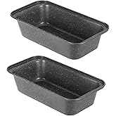 Walooza 8x4 Loaf Pan - Carbon Steel Bread Baking Pans for Homemade Bread Banana Bread, Sourdough, Pound Cake | Nonstick, Oven Safe, Easy Release