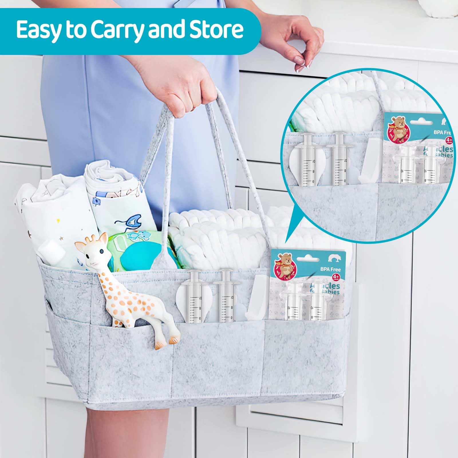 Baby Nasal Aspirator - Professional Rinse System Baby Nasal Irrigator Portable Infant Nose Cleaner Quick Rinse Device BPA Free Nose Sucker for Baby Newborn Infants Kids Children (2 Pieces)