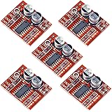 Aideepen 5pcs Dual H-Bridge DC Stepper 1.5A 2 Way DC Motor Driver Module Replace Stepper L298N for Smart Car Power