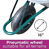 Neo Wheelbarrow 85L Galvanised Steel Tray Pneumatic Tyre Silver view 5