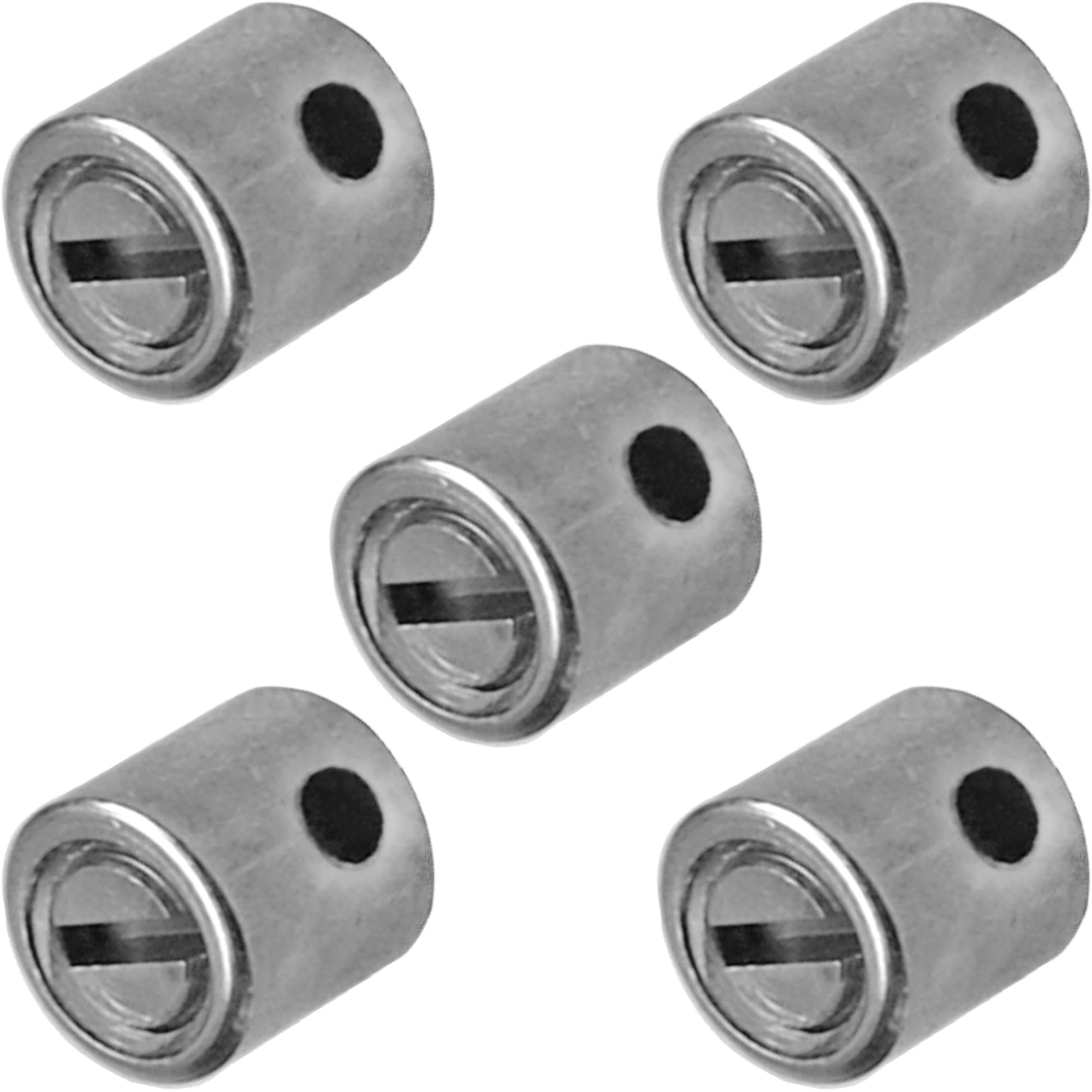 Cyclingcolors Unisex Adult Cable Clamp, Silver, 5.5 x 5 mm