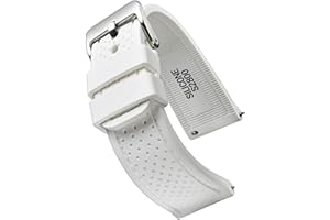 STUNNING SELECTION ALPINE Sporty Premium Soft Silicone Adjustable Watch Band - Replacement Rubber Watch Bands for Women & Men - Waterproof Quick Release Watch Straps - Compatible with Regular & Smart Watch Bands