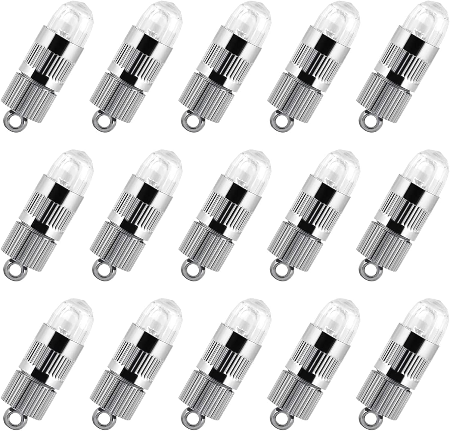 Photo 1 of 15x Battery Operated Mini LED Lights for Paper Lanterns, Balloons, Party Decoration, Non-Waterproof - White