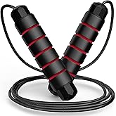Jump Rope for Fitness, Adjustable Speed Jump Rope with Ball Bearings, Tangle-Free Skipping Rope for Women Men Kids, Durable S