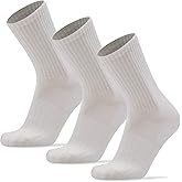 Busy Socks 3 Pack Men's Merino Wool Hiking Crew Socks Womens Warm Thick Cushioned Outdoor Athletic Socks for Walking Running