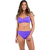 La Blanca Women's Island Goddess Over The Shoulder Wrap Bikini Swimsuit Top