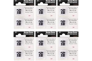 Enerpe R21 R22 R51 and Microlite Replacement Battery High Capacity Compatible with Invisible Fence Receiver Collars 12-Pack