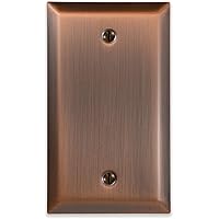 Amerelle 68BDB Manhattan Blank Wallplate, Aged Bronze By