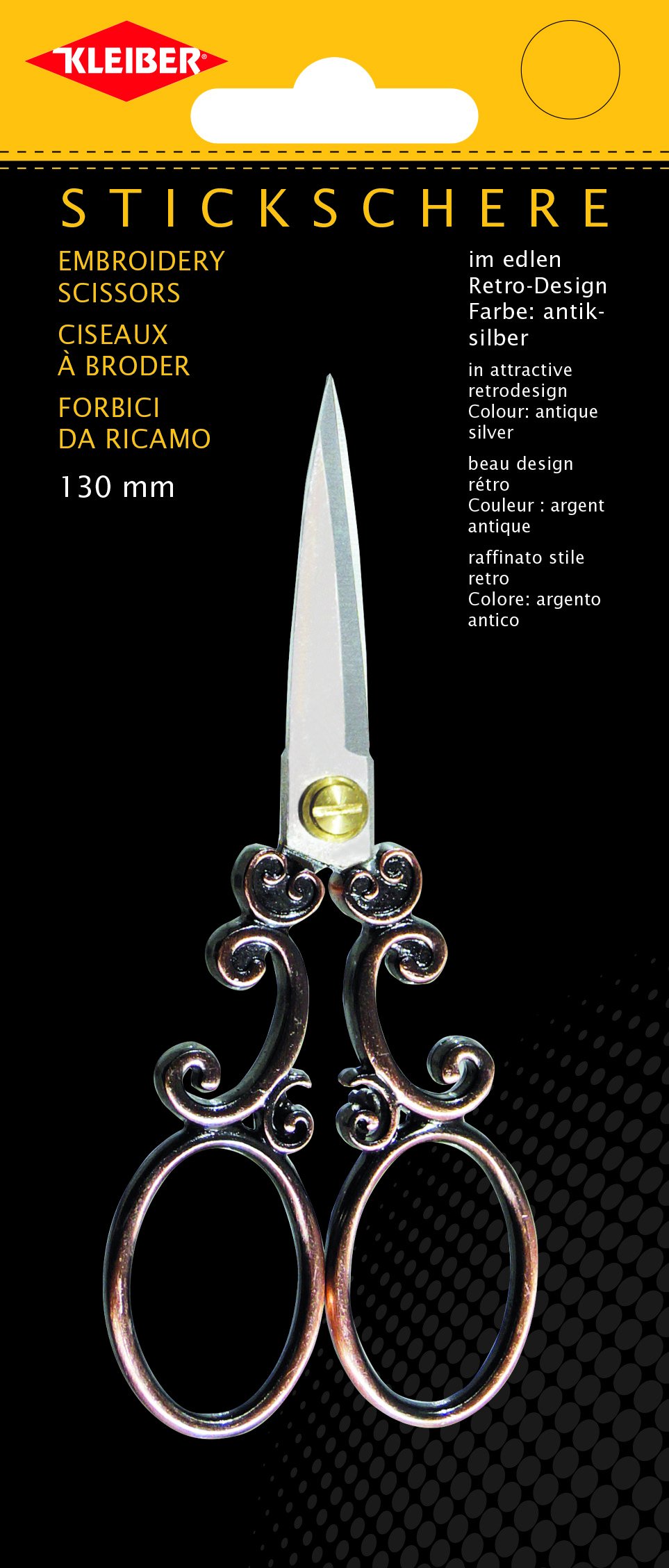 Kleiber Embroidery Scissors 130 MM Antique Copper